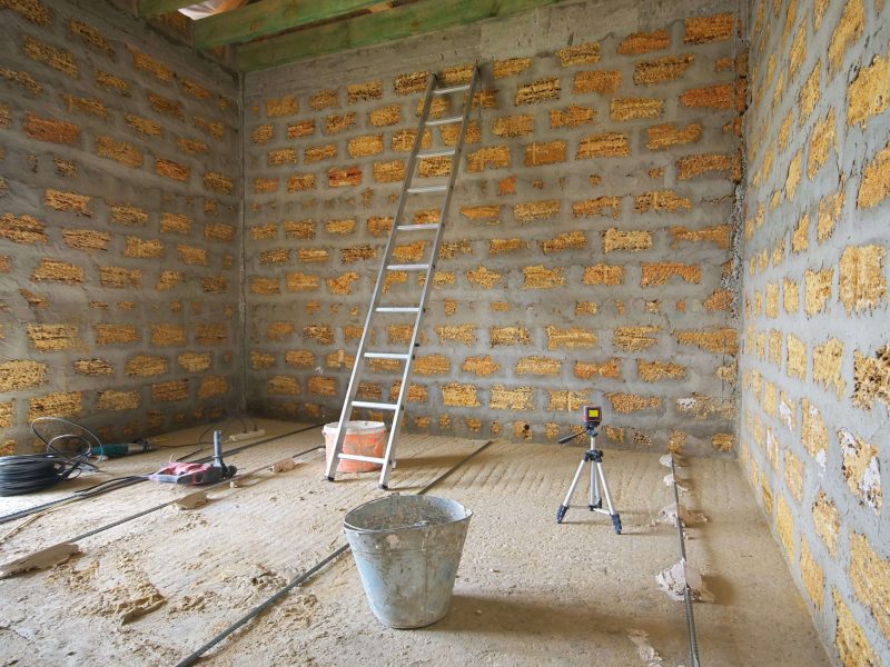 Repair in room. Element of design.